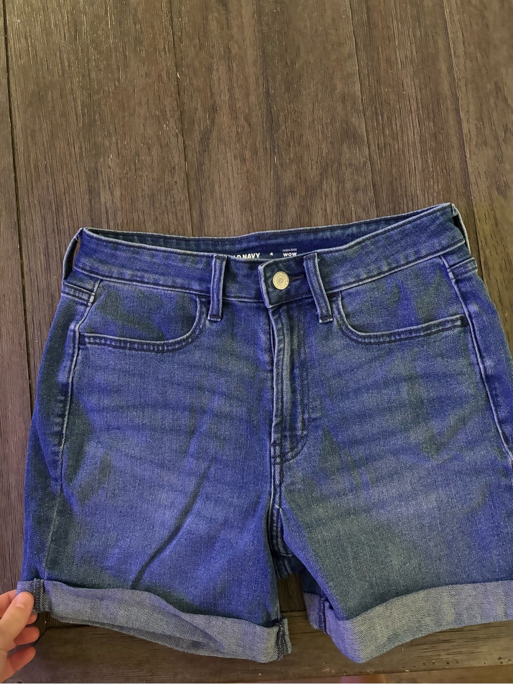 Old Navy Blue Denim Roll-Cuff Women’s Shorts